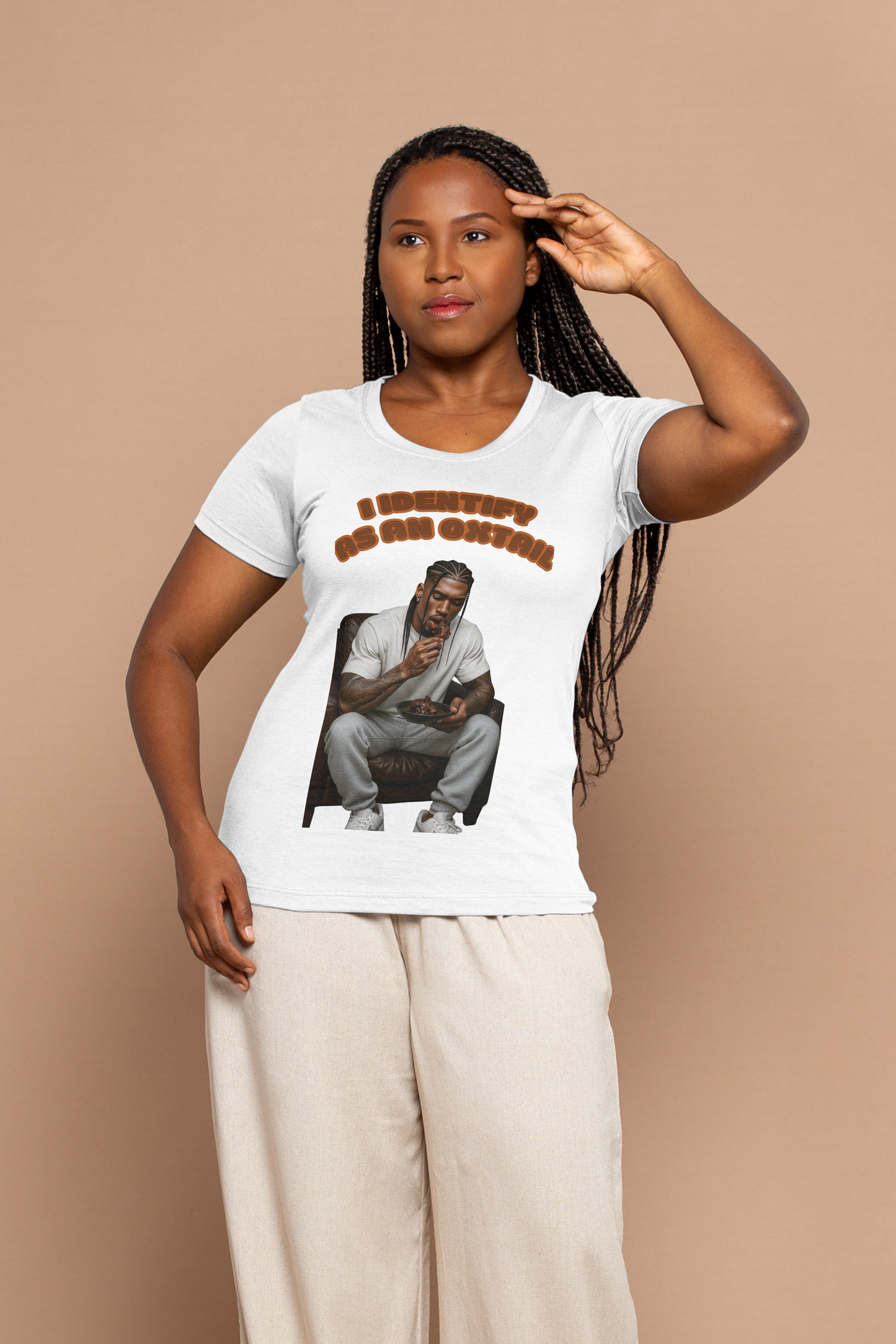 I Identify As An Oxtail Short Sleeve Tshirt