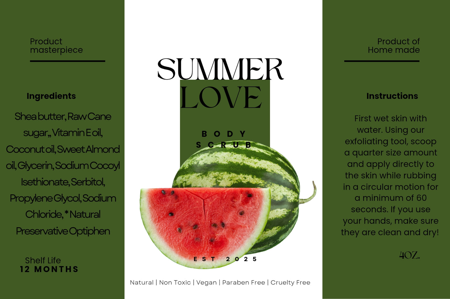 Summer Love Foaming Body Scrub